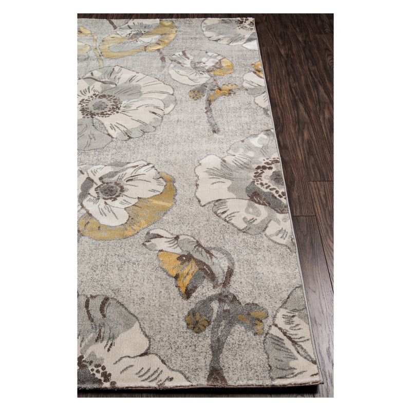 2'x3' Floral Loomed Accent Rug Gray - Momeni