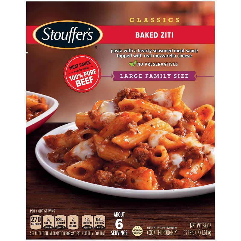 Stouffer's Frozen Family Size Baked Ziti - 57oz