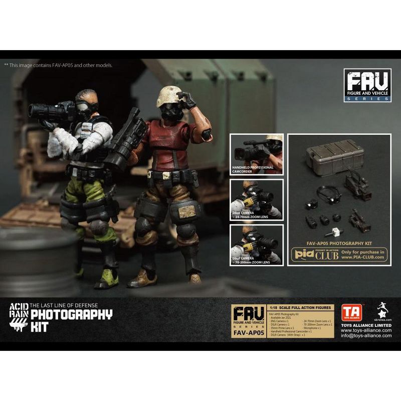 FAV-AP05 Photography Kit 1:18 Scale | Acid Rain Fav Action figure accessories