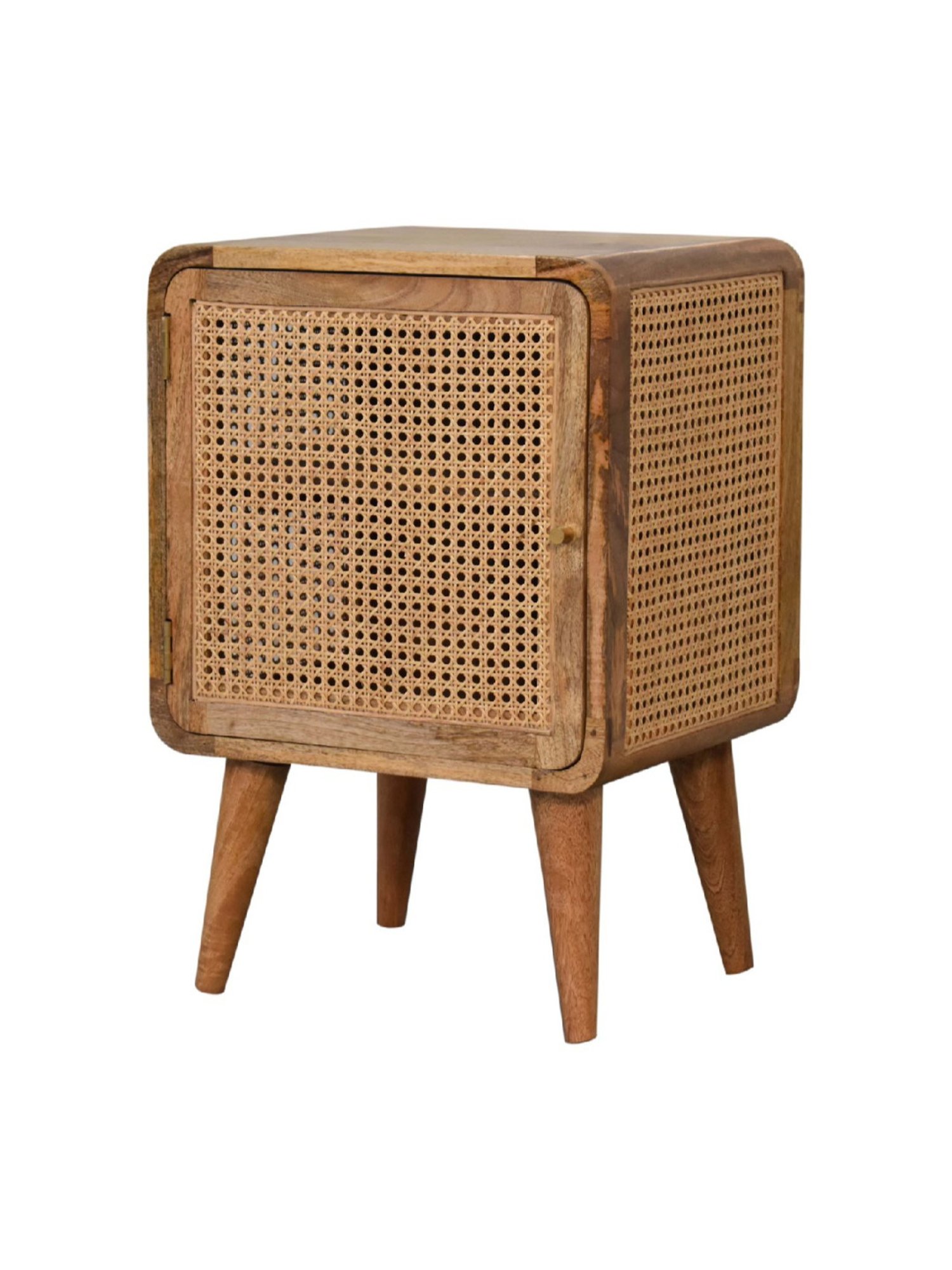 Sleepyhead Ally Teak Brown Sheesham Wood Bedside Table