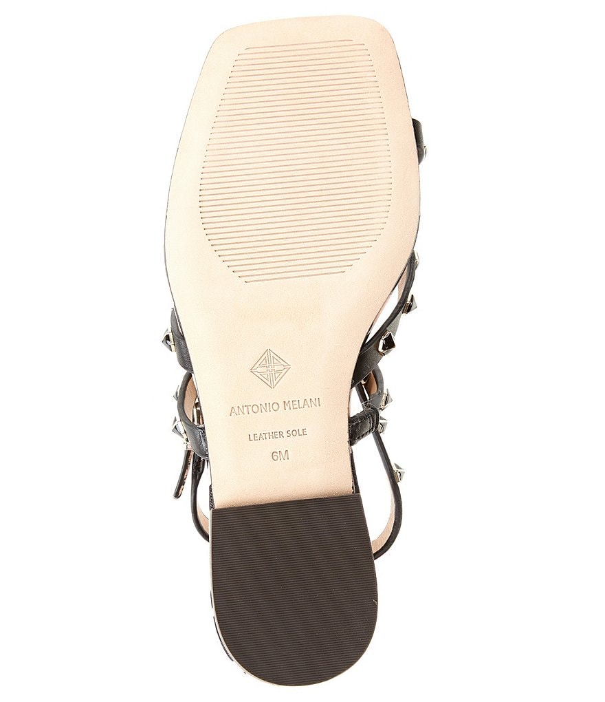 Antonio Melani Dyandraa Leather Studded Detail Sandals