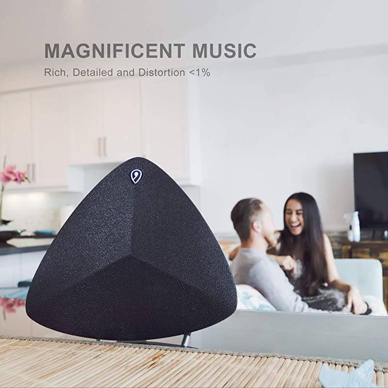 Home Wireless Bluetooth Speaker  30W Powered Speakers Wireless Stereo Pairing 10H Playtime 20 HiFi Surround Sound Luxurious Style for Home Bookshelf TV Desktop