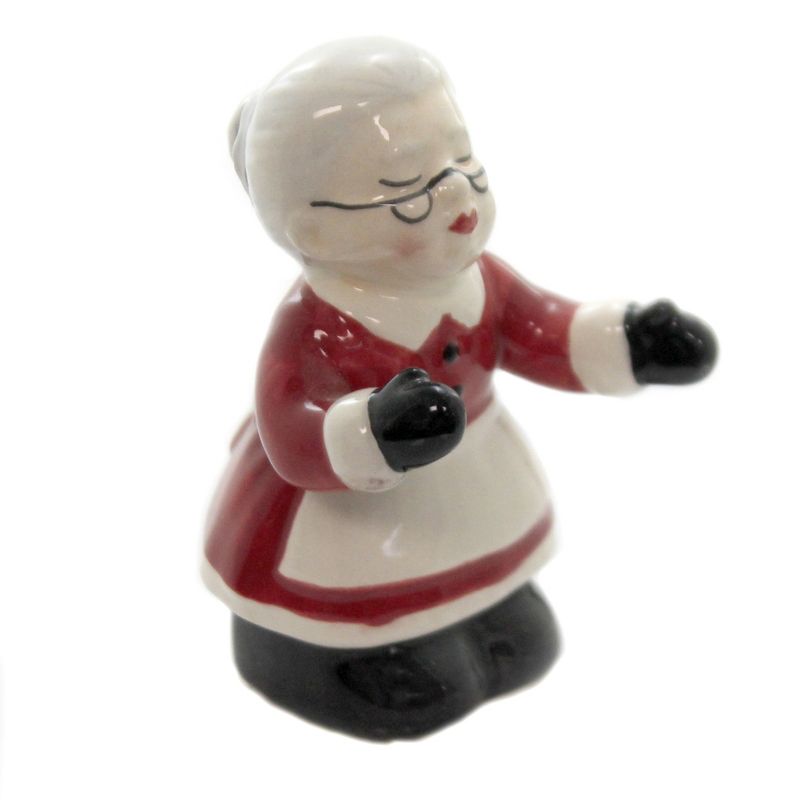 Tabletop 3.25" Kissing Santa Couple Mr & Mrs Claus Cosmos Gifts Corp.  -  Salt And Pepper Shaker Sets