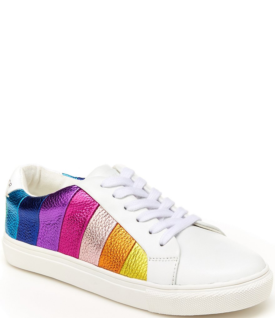 Kurt Geiger London Girls' Mini Lane Rainbow Stripe Sneakers (Youth)