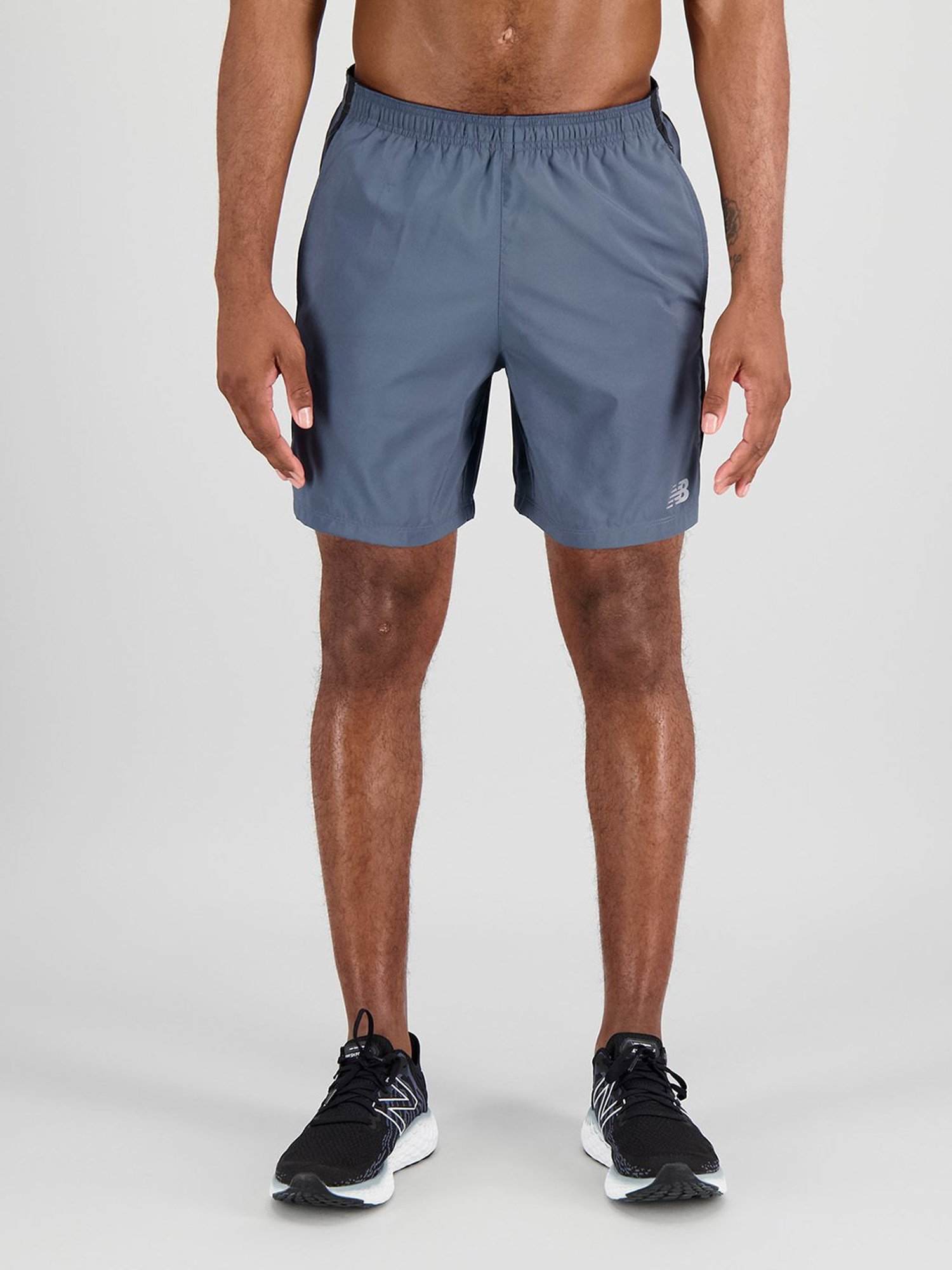 Adidas White Regular Fit Striped Sports Shorts