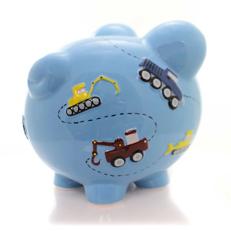 Bank 8.0" Construction Pig Piggy Bank Dump Truck Tow  -  Decorative Banks