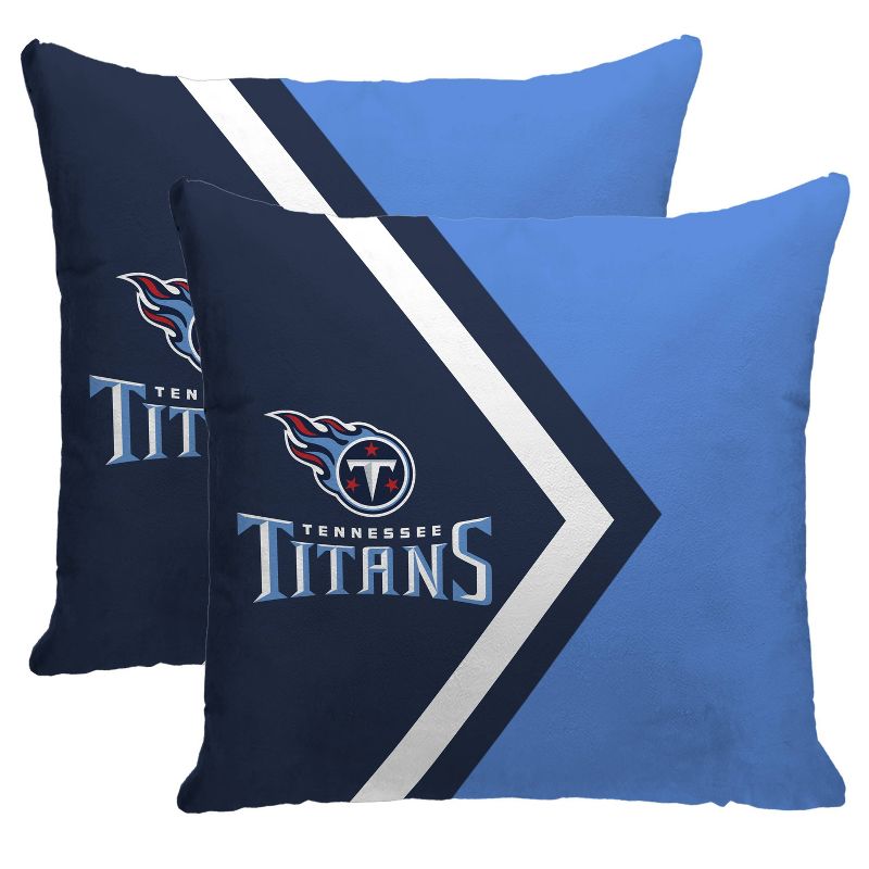 NFL Tennessee Titans Side Arrow Poly Span Throw Pillow - 2pk