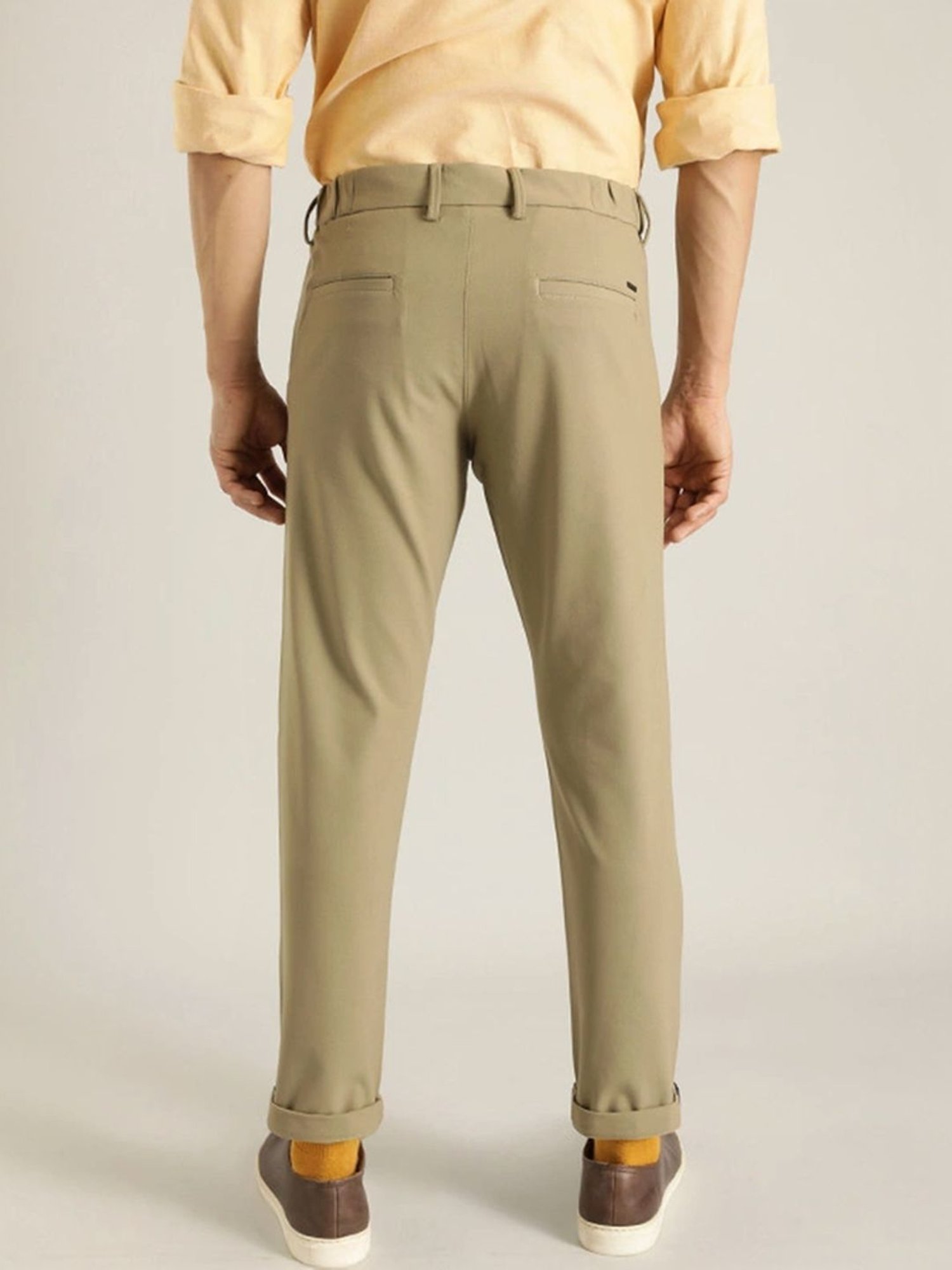 Indian Terrain Khaki Slim Fit Chinos