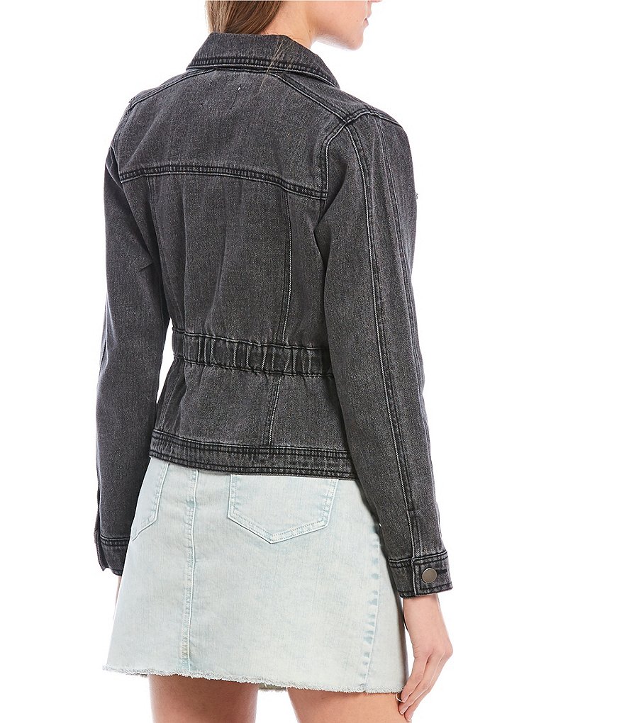 Sundown by Splendid Coordinating Joey Acid Wash Zip Front Hoodie