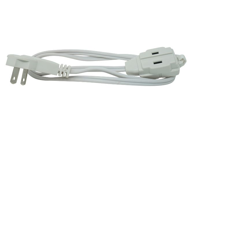 Woods 3' Slimline White Extension Cord