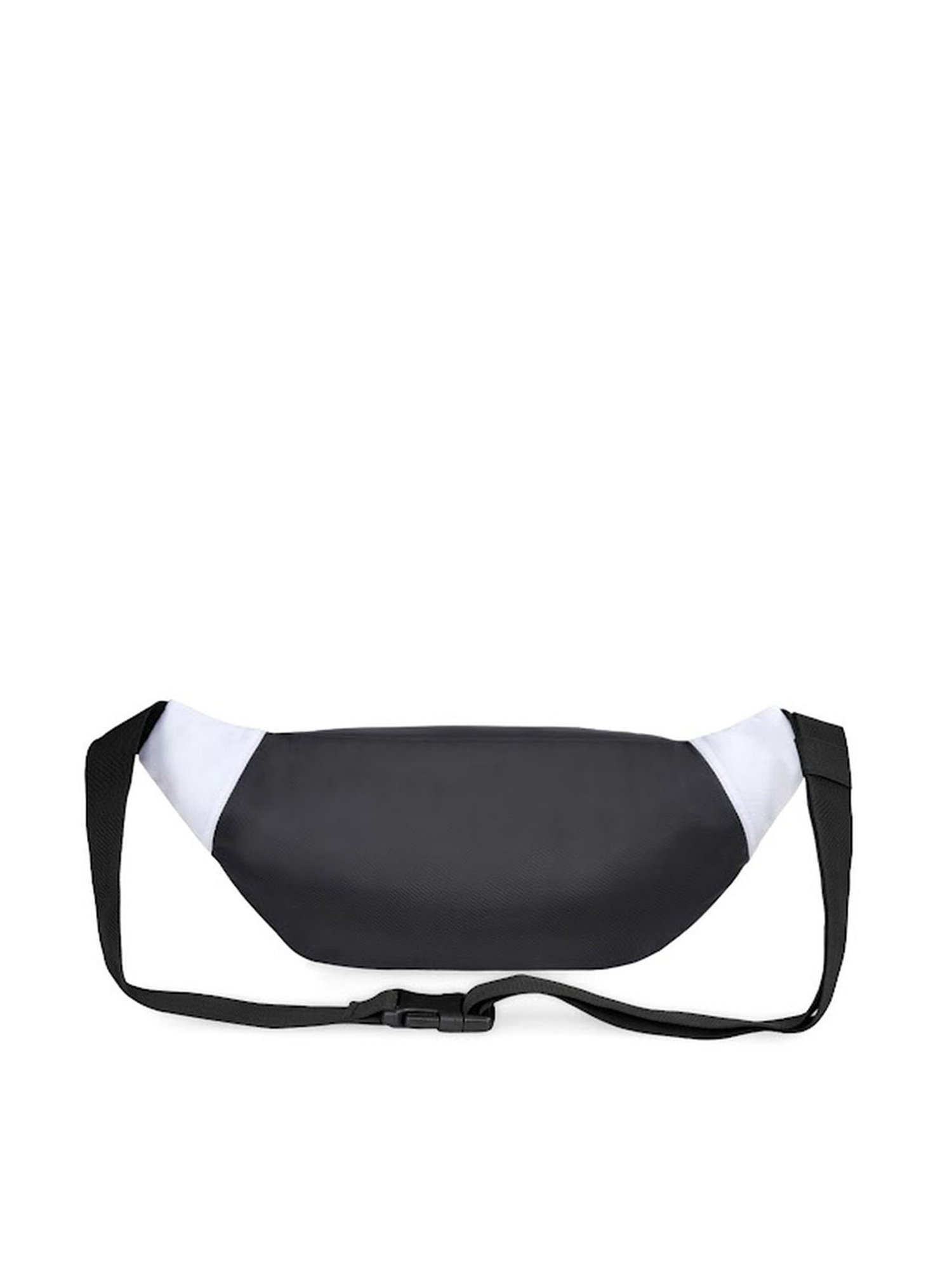 Aeropostale Carlin White & Black Polyester Color Block Waist Pouch