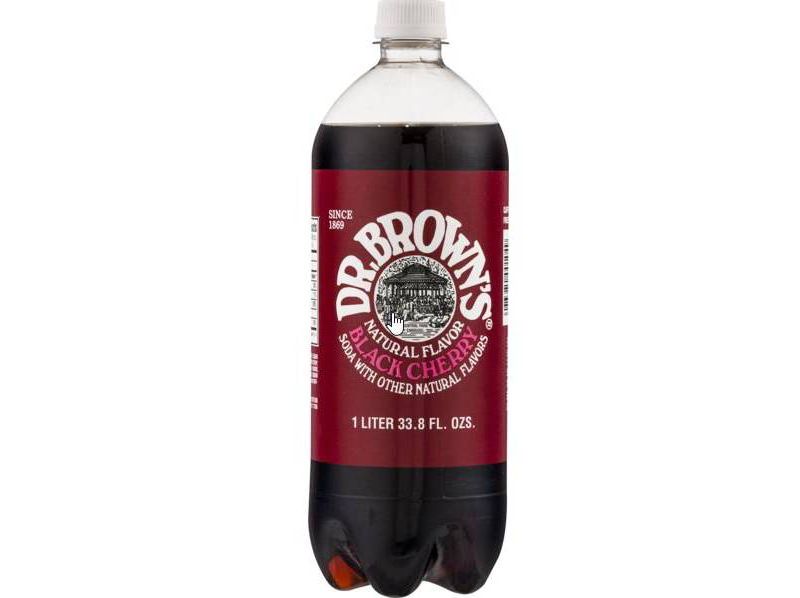 Dr. Brown's Naturally Flavored Black Cherry Soda 33.8oz