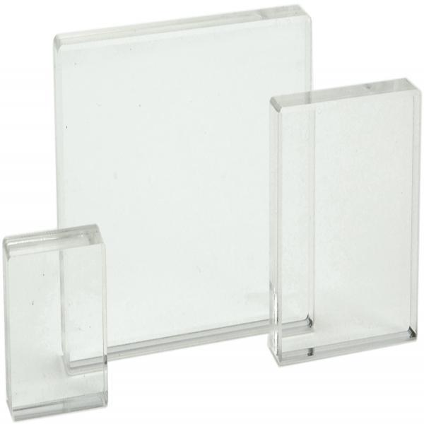 Apple Pie Memories Acrylic Stamp Block Set 3/Pkg-.5" Thick, 1.25"X1.25", 2"X2", 2.5"X3.5"