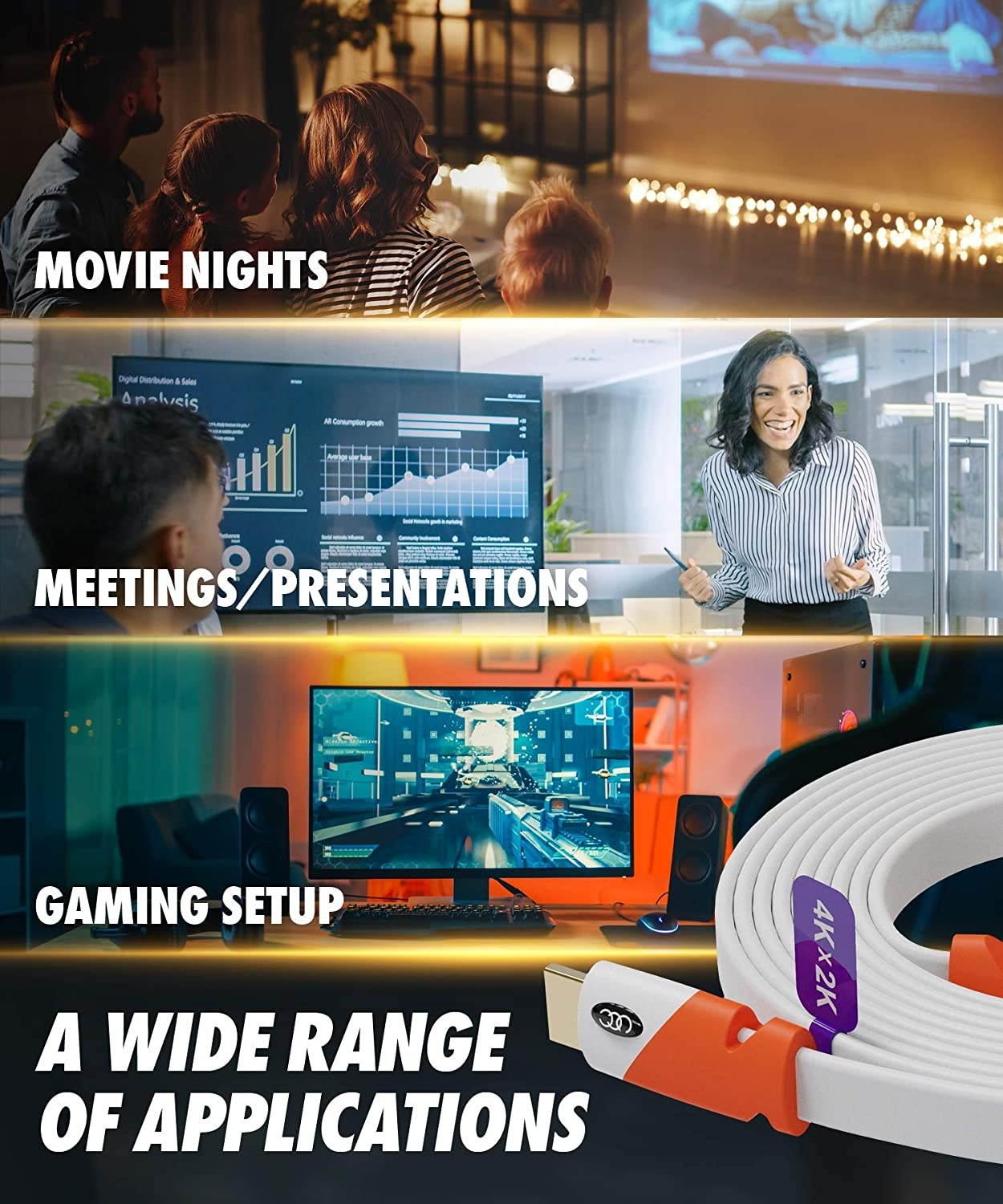 Mini DisplayPort to DisplayPort Cable  4K60Hz Thunderbolt to DisplayPort Cable GoldPlated 10Ft Ultra High Speed Mini DP to DP Cable Compatible MacBook AirPro Surface ProDock Grey