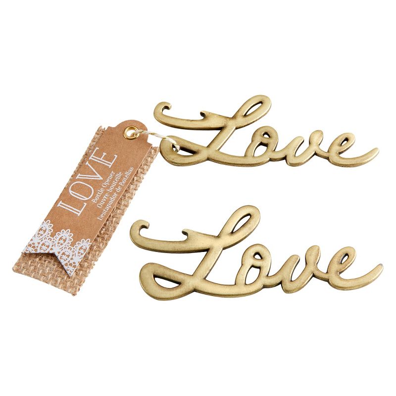 12ct "Love" Antique Bottle Opener Gold