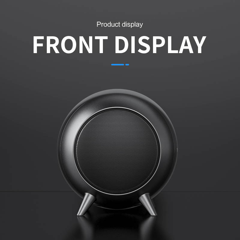 Mini Metal Wireless Bluetooth Speaker, TWS Interconnection Card Subwoofer HIFI Stereo Surround