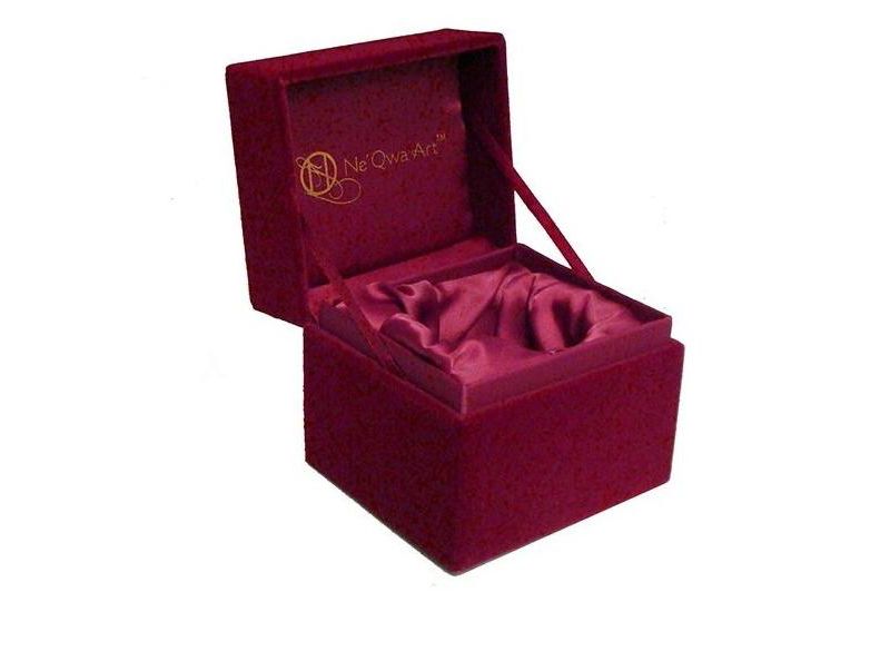 NeQwa 4" "Reindeer Dance" Hand-Painted Blown Glass Christmas Ornament - White/Blue