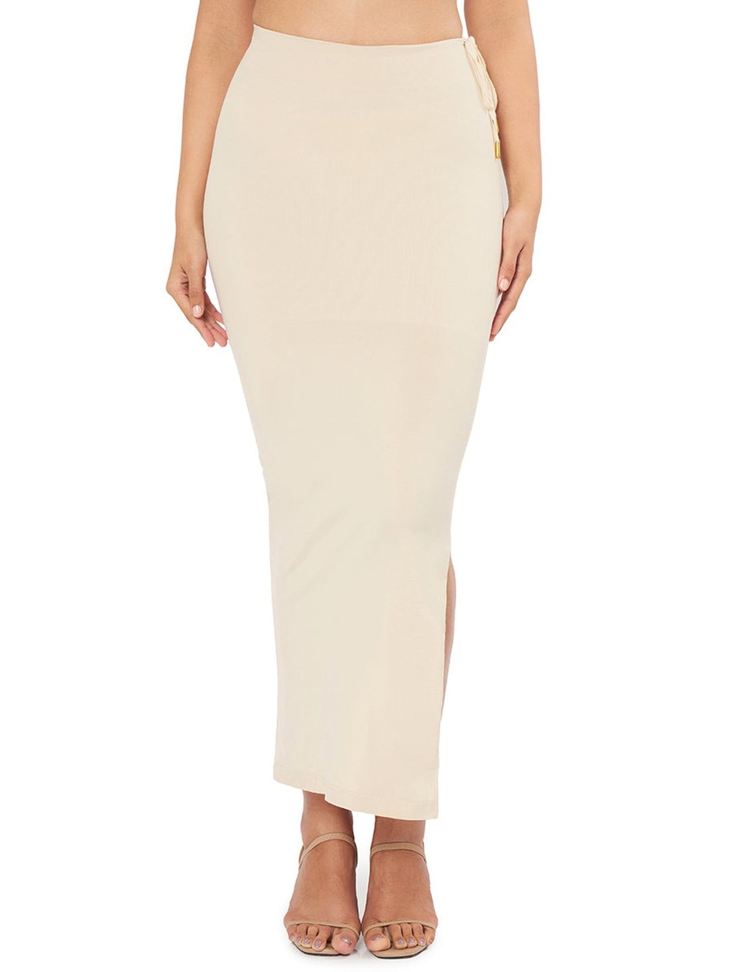 Amante Off-White Mid Rise Saree Shaper