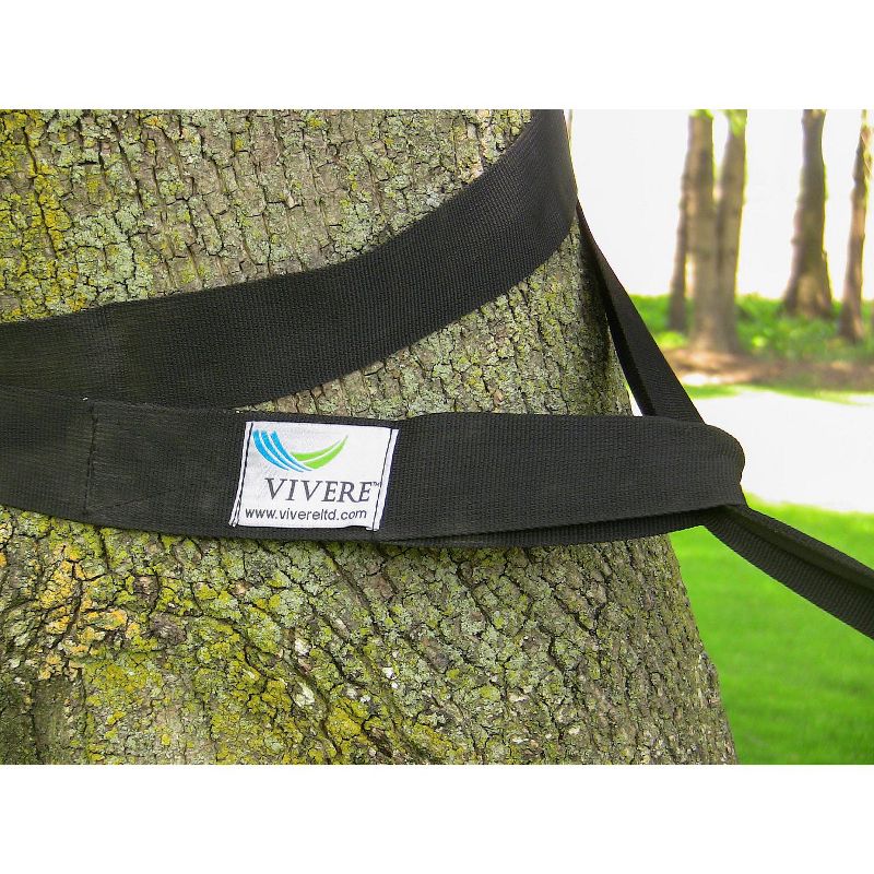 Vivere Eco-Friendly Tree Straps 2 Pack - Black