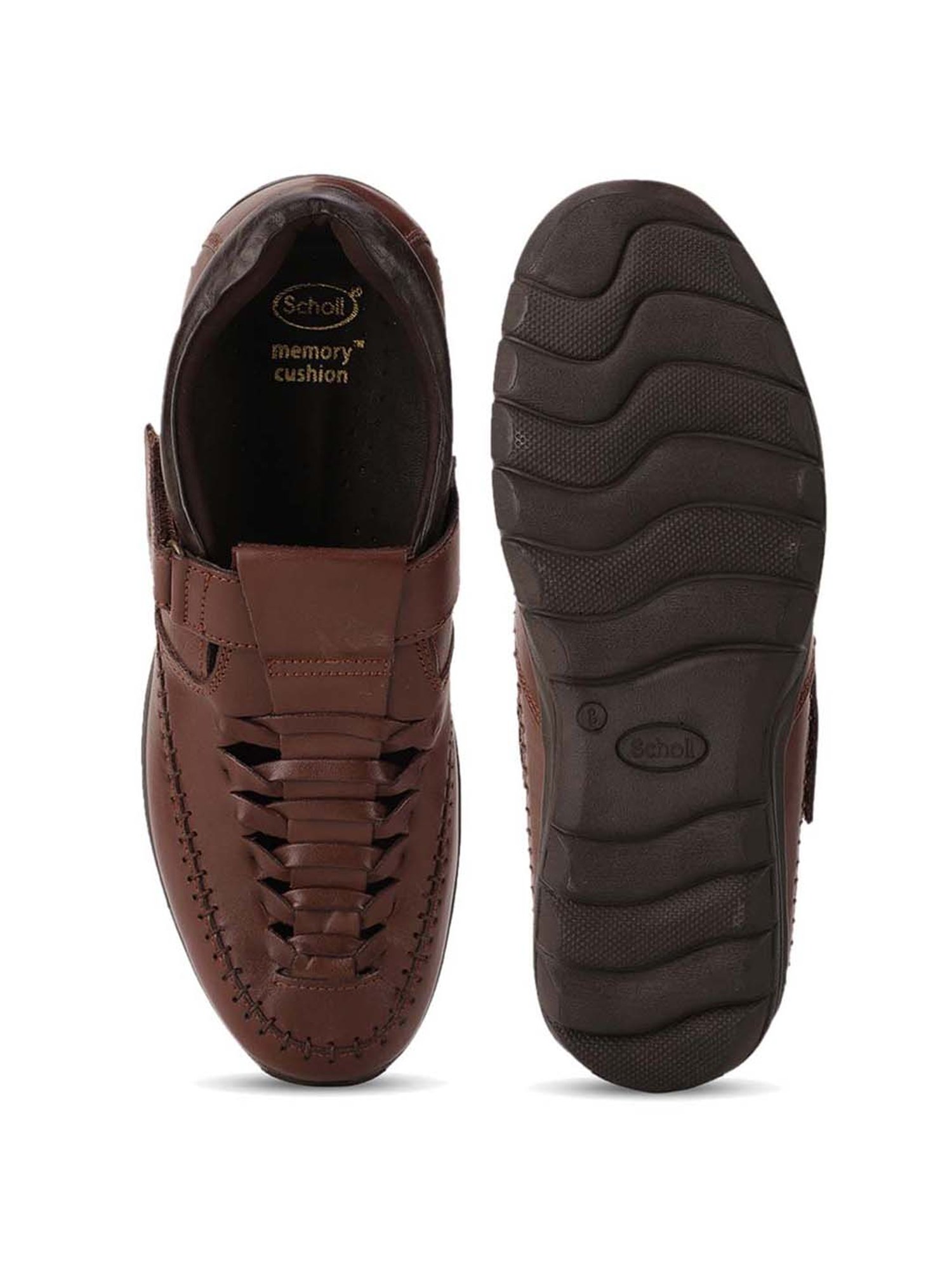 Scholl by Bata Men's Brown Fisherman Sandals