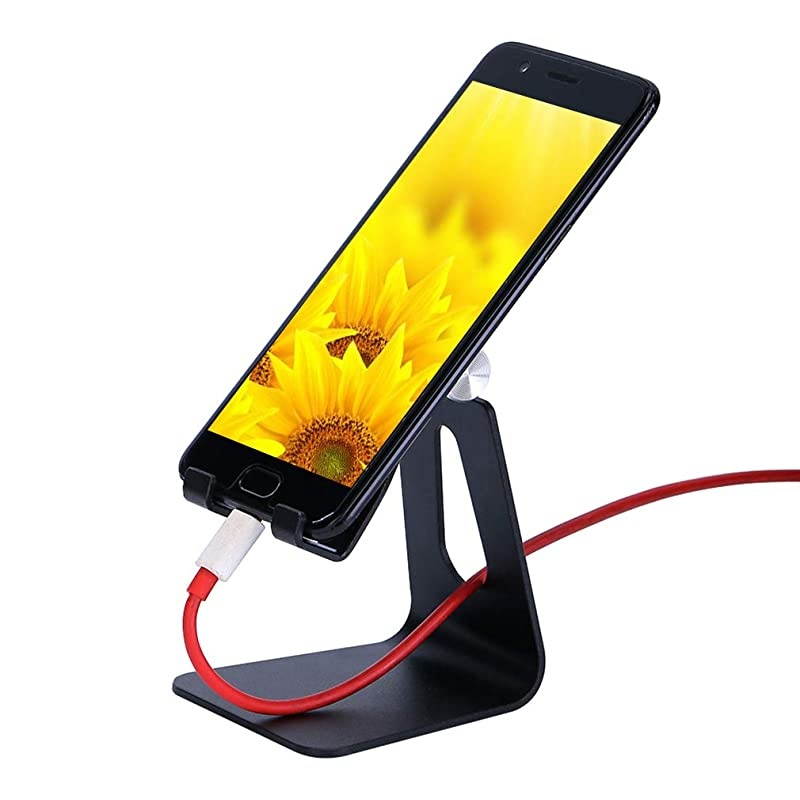 Phone StandBlack Desktop Mobile Phone HolderStand Black