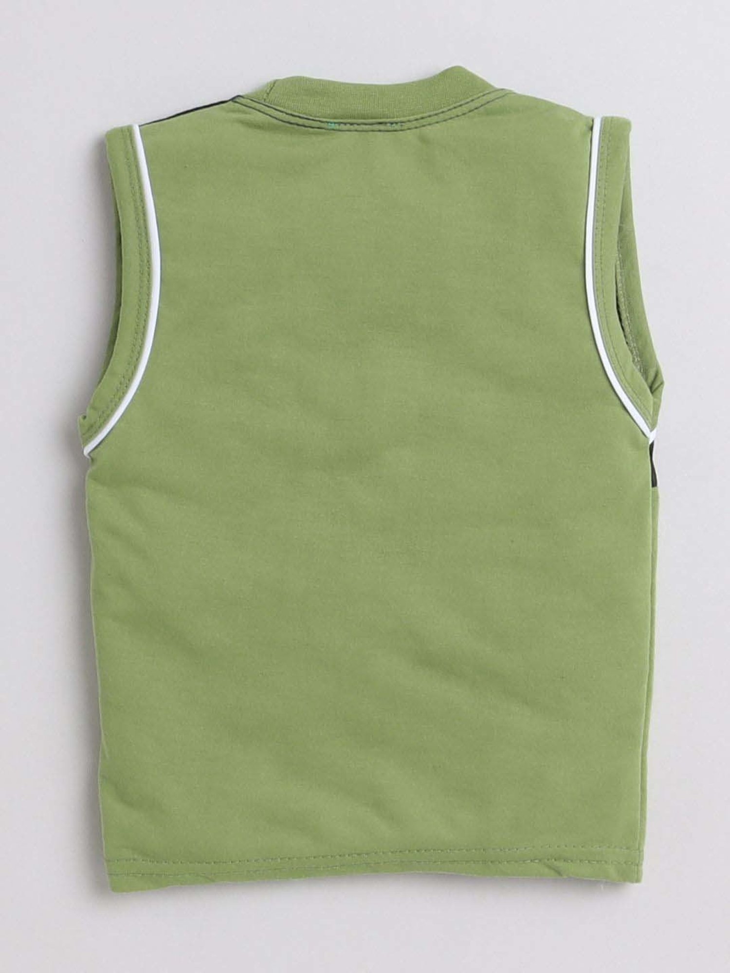 Fourfolds Unisex Green Printed Clothing Set