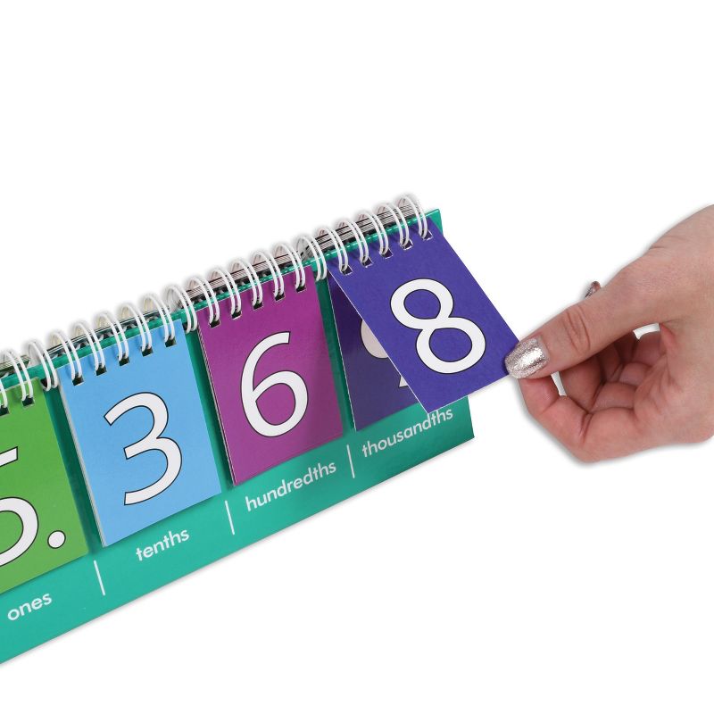 Edx Education Student Place Value Flip Chart - Double-Sided with Whole Numbers and Decimals