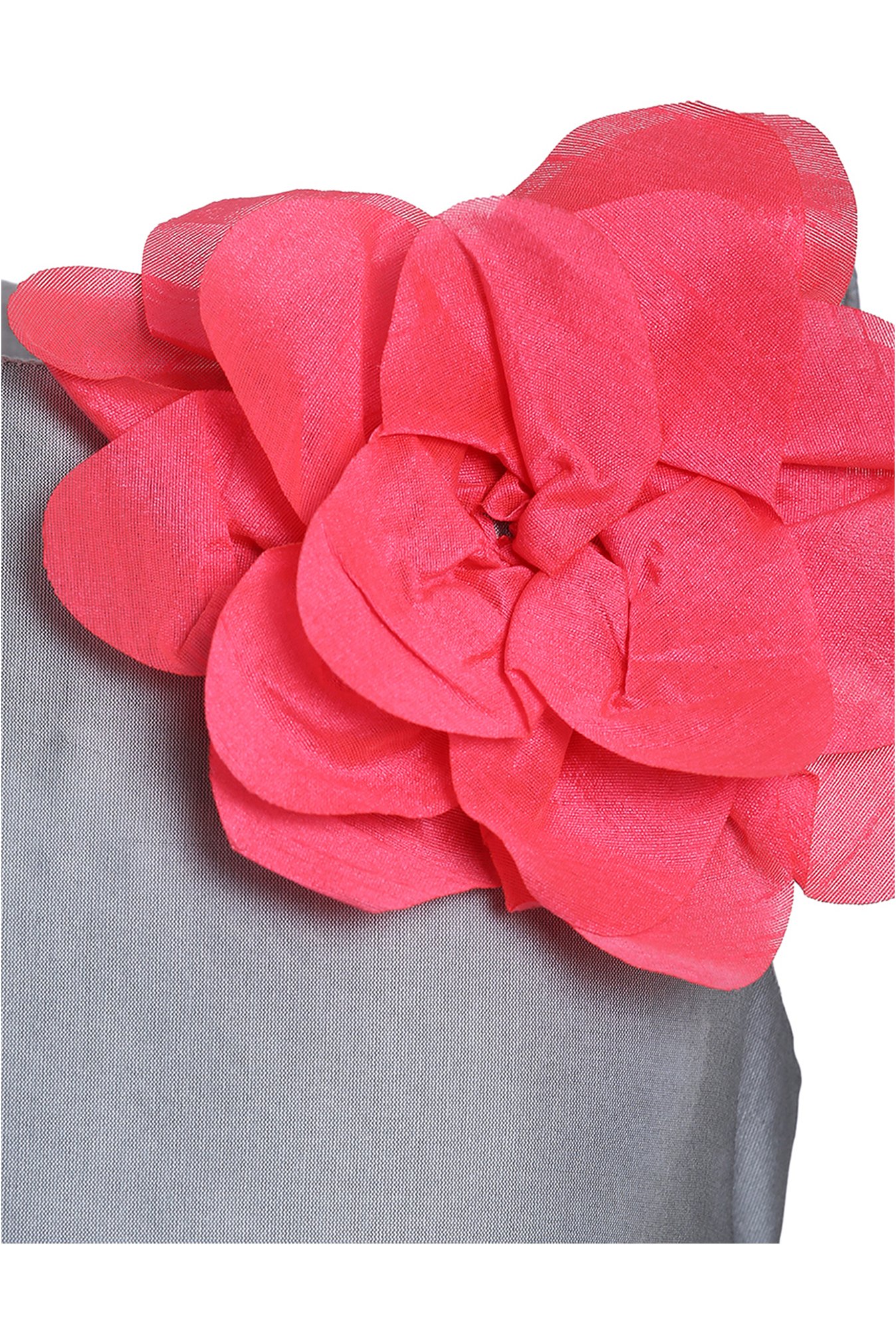 A Little Fable Kids Grey Applique Dress