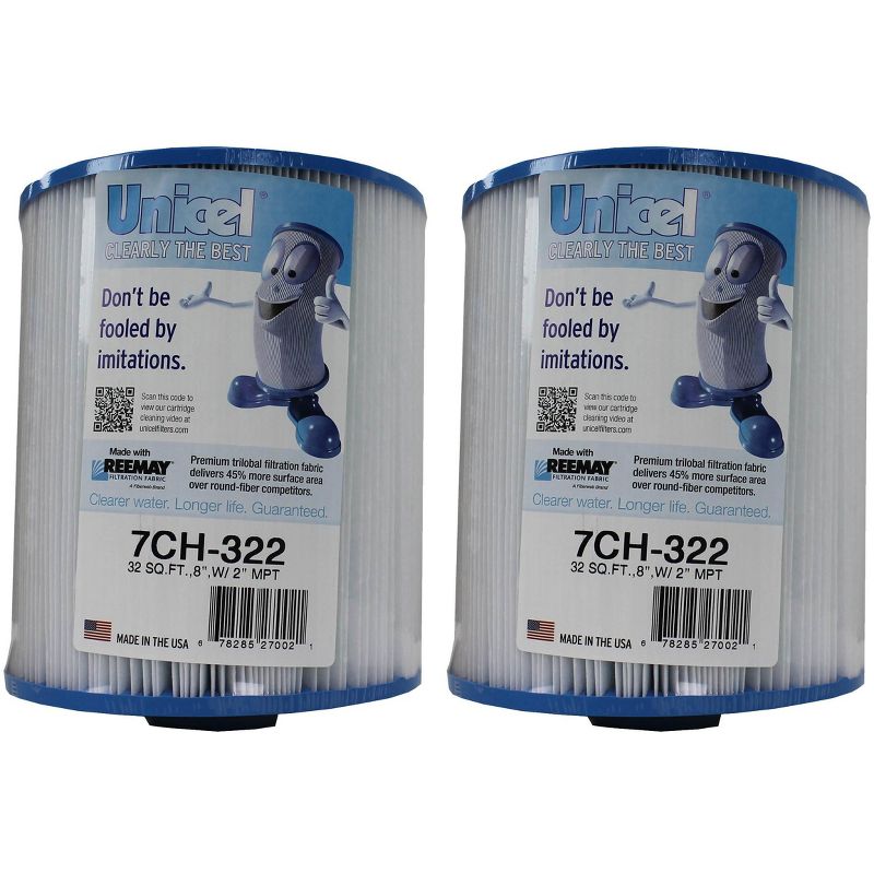 2) New Unicel 7CH-322 Replacement Spa Filter Cartridges 32 Sq Ft PAS35-2 FC-0420