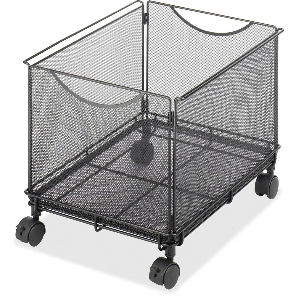 Onyx Mesh Mobile File Cube, 13-1/2w X 16-3/4d X 13h, Black