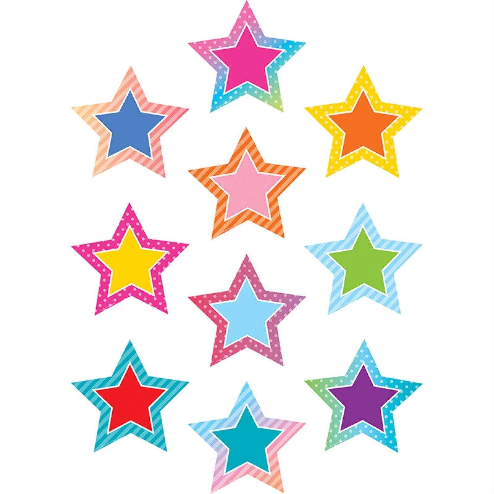 Colorful Vibes Stars Accents