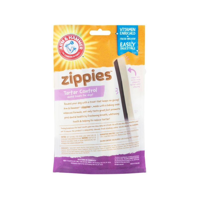 Arm & Hammer Zippies Chicken Flavor Large Dental Dog Treats - 8ct