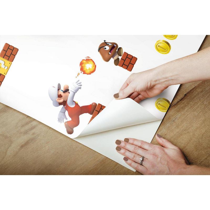 Nintendo Super Mario Peel and Stick Wallpaper - Roomates