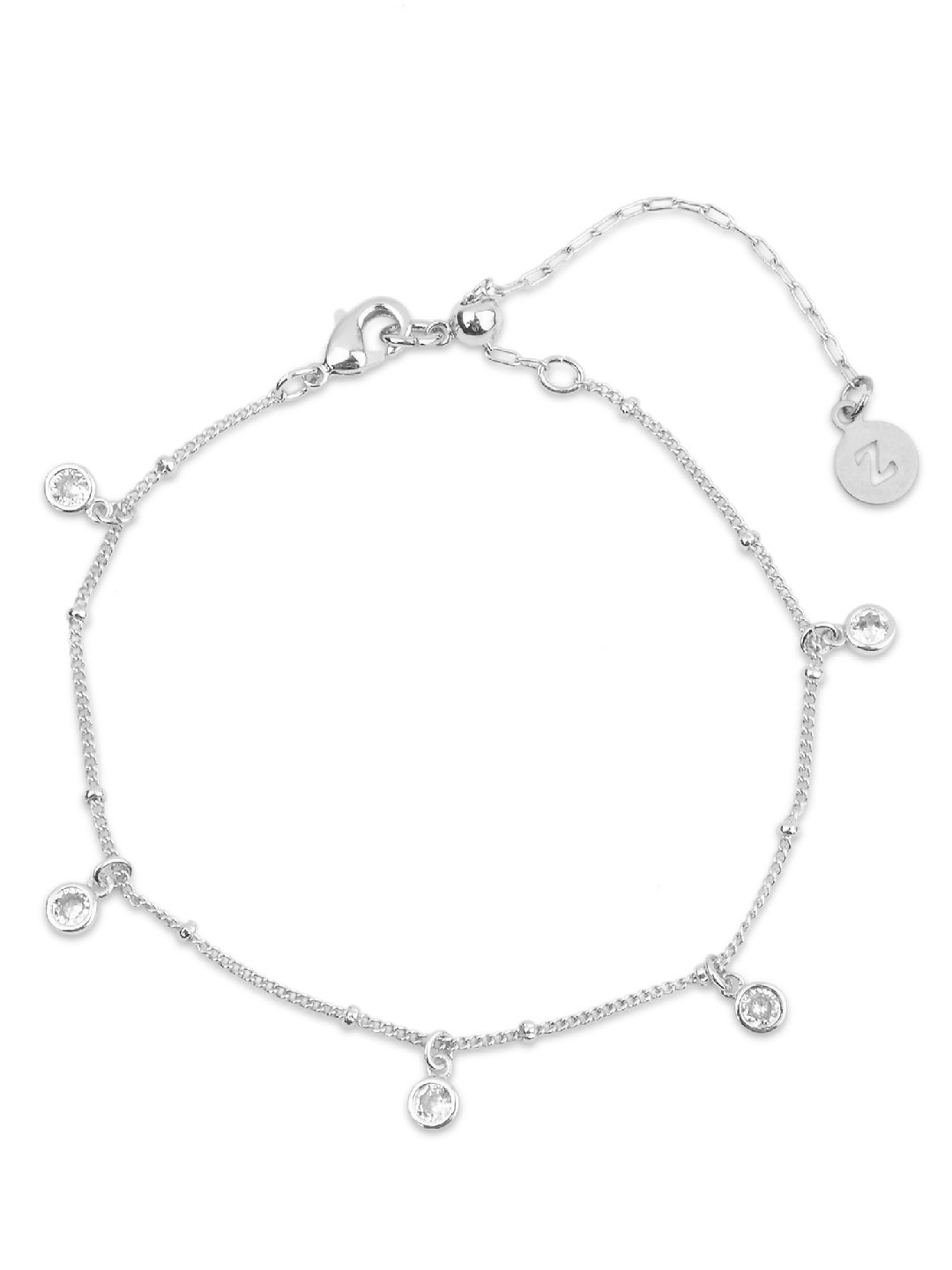 Accessorize London Women's Silver plated Zirconia Bracelet