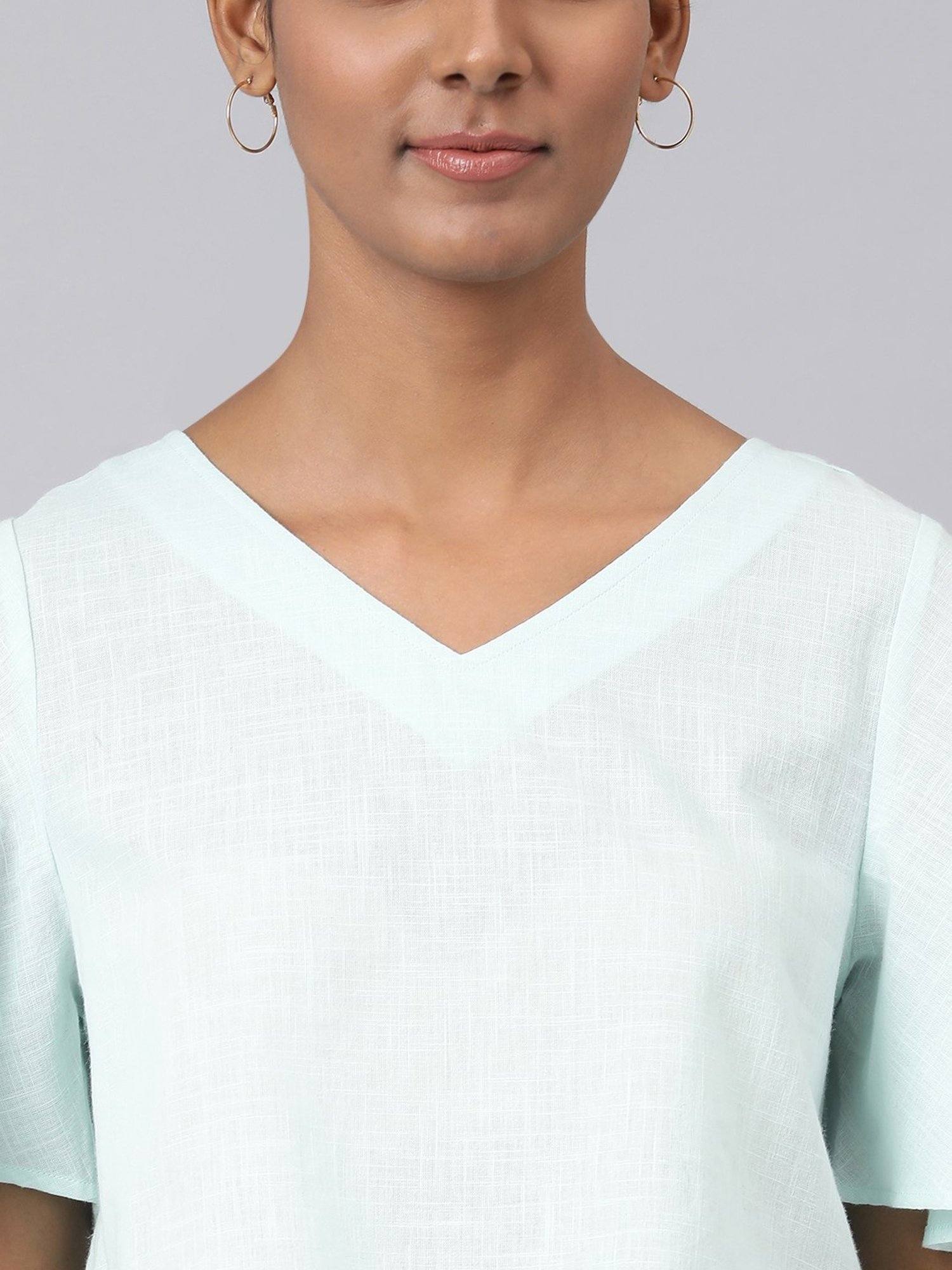 Fabindia Blue Cotton Top