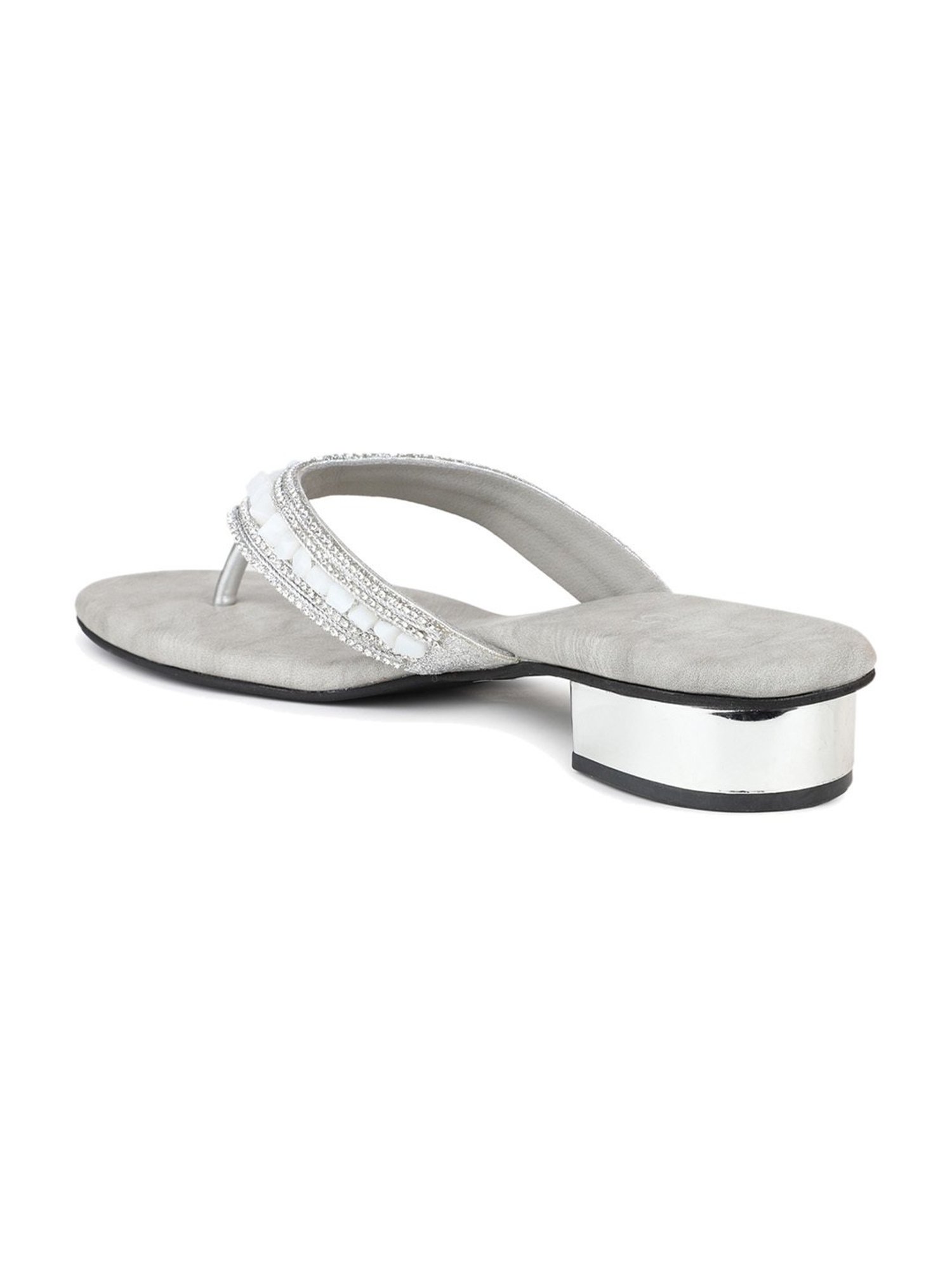 Inc.5 Women's Silver Thong Sandals