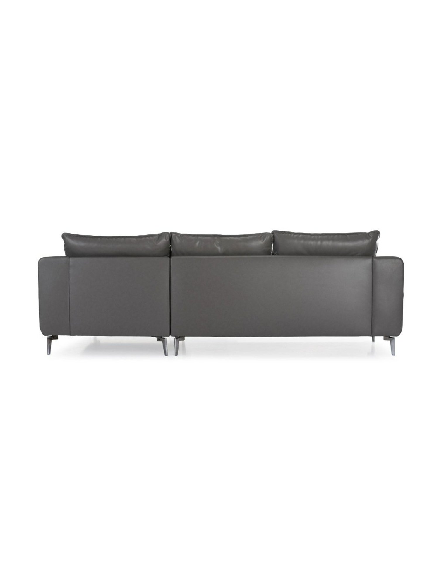 Durian Berry Black Premium Leatherette 2 Seater Sofa