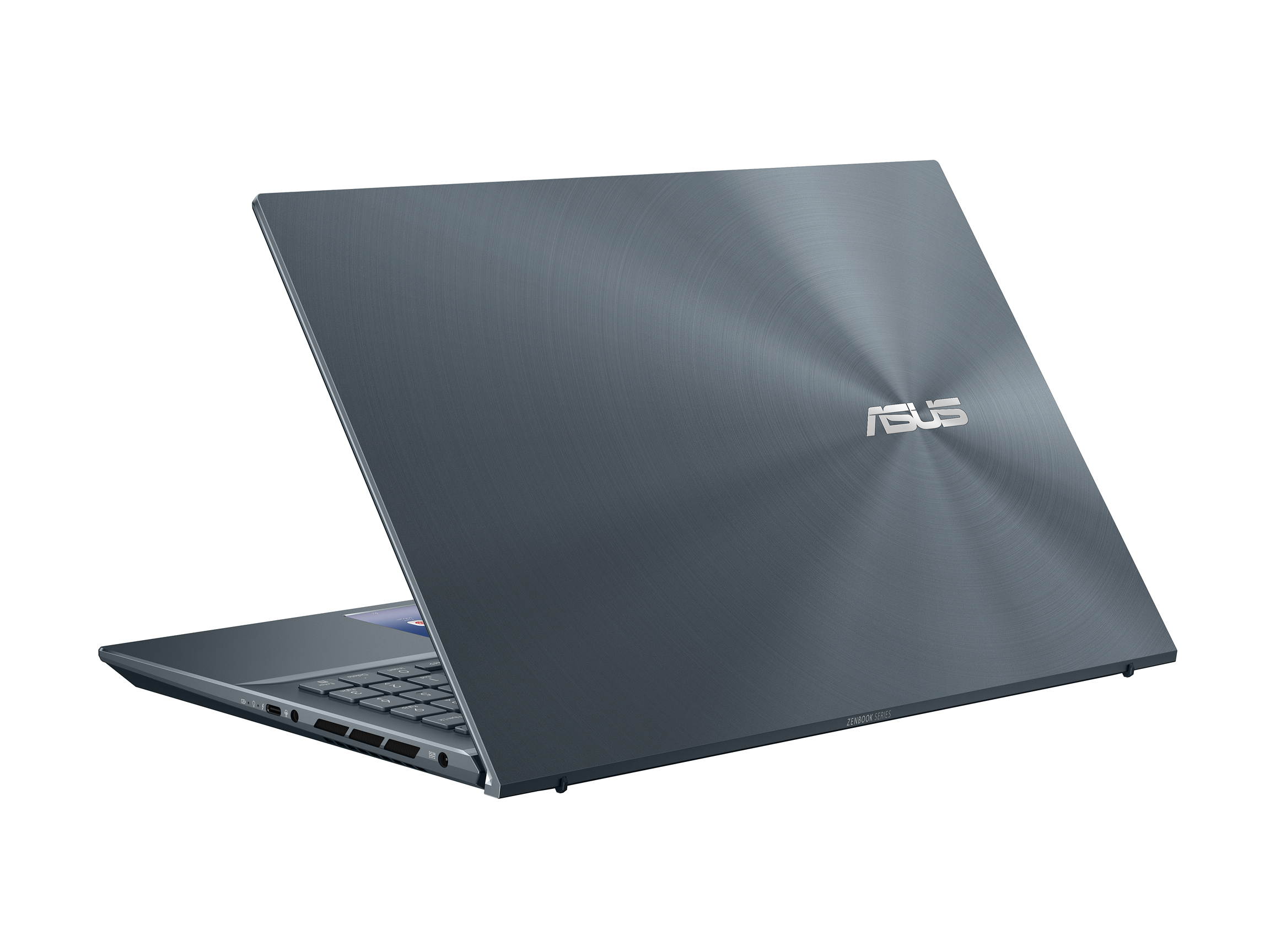 ASUS ZenBook Pro 15 OLED Ultra-Slim Laptop 15.6" 4K UHD OLED NanoEdge Bezel Touch Display, Intel Core i7-10750H, GeForce GTX 1650 Ti, 16GB RAM, 1TB PCIe SSD, Windows 10 Pro, Pine Grey, UX535LI-IH77T