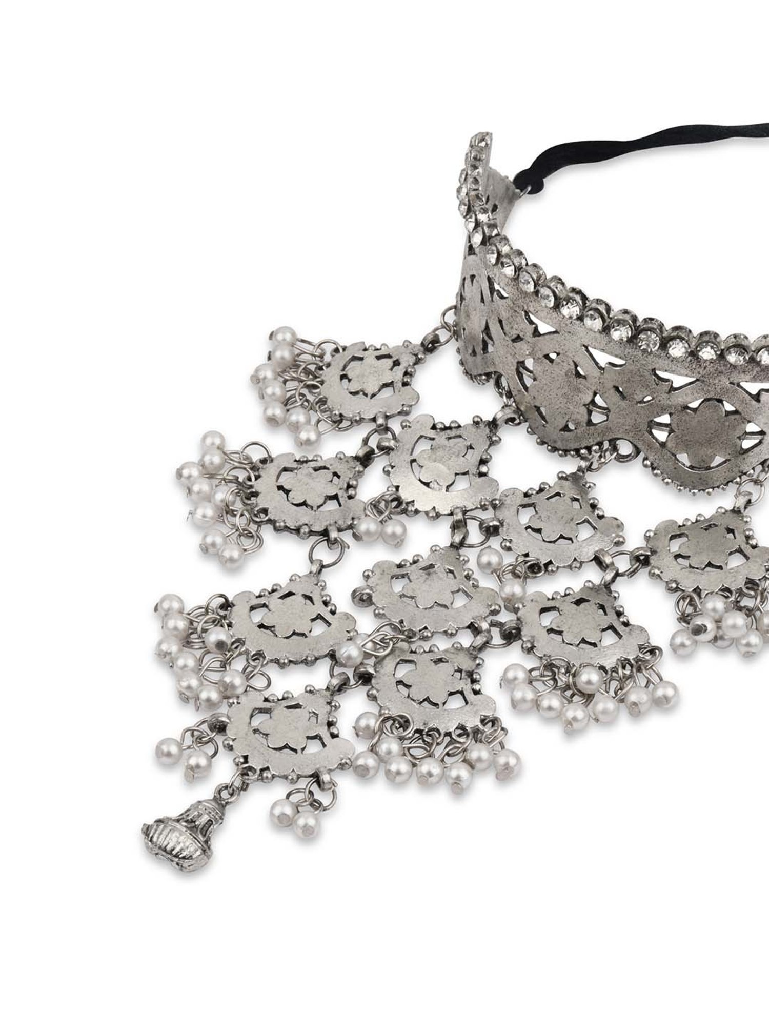 Fida Waterfall Silver Necklace