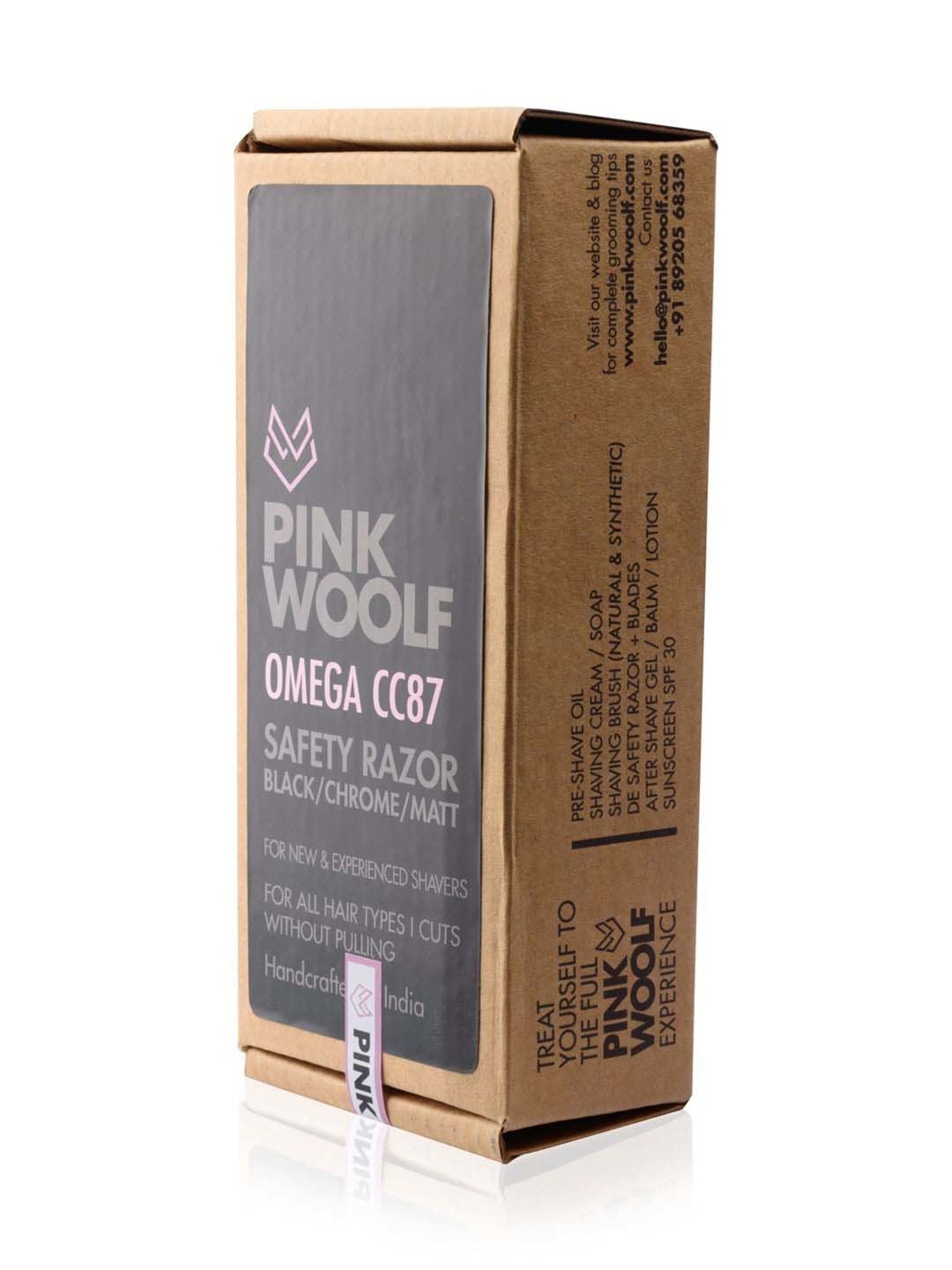Pink Woolf Classic DE Safety Razor Chrome CC87