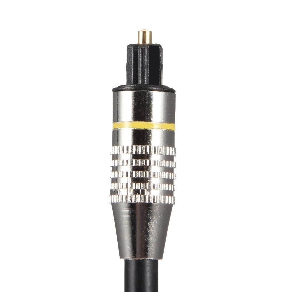 Optical Digital Audio Cable Home Theater Fiber Optic Toslink Male to Male Cable Nickel plated by Cable Empire (10 Feet)