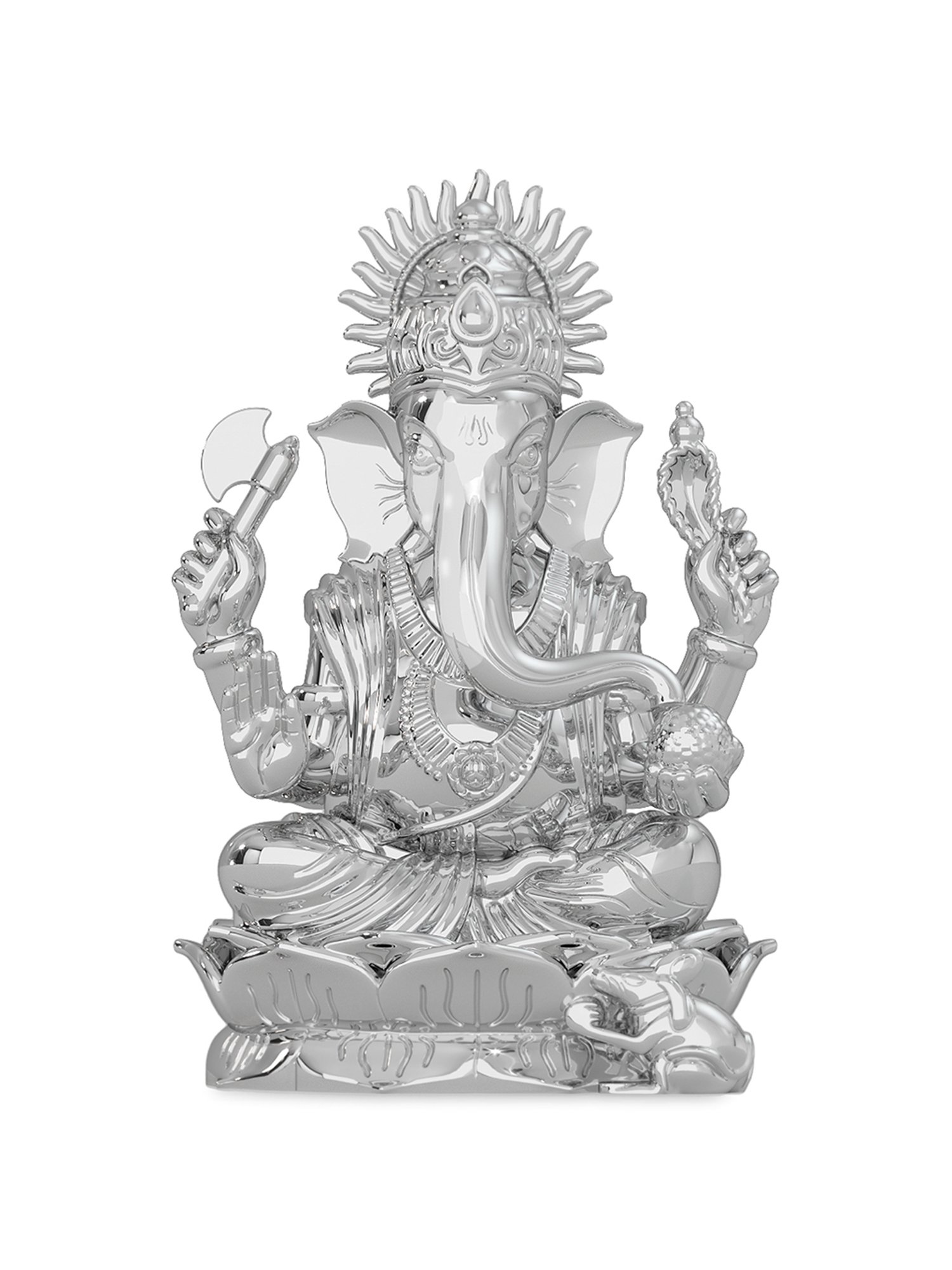 Sri Jagdamba Pearls 0.8 Silver Vishnu Idol