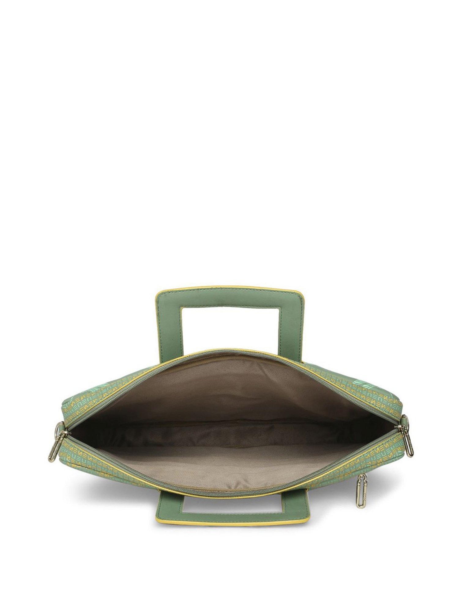 Baggit Brown PVC Solid Laptop Messenger Bag