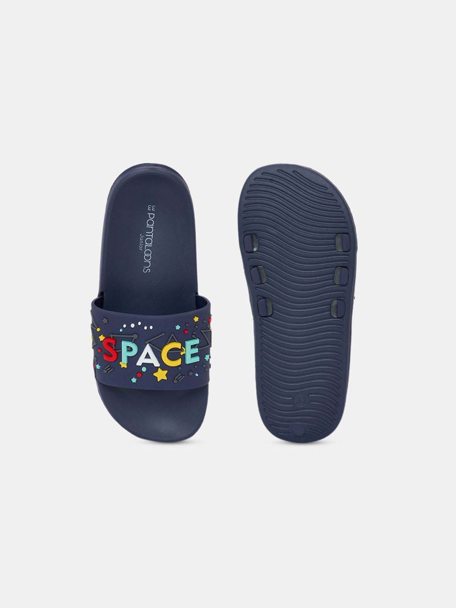 Pantaloons Junior Boys Black Casual Wear Sliper