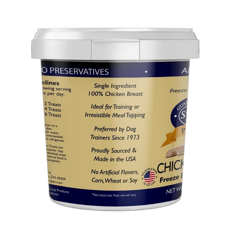 Stewart Freeze-Dried Chicken Breast Dog Treat - 3oz Tub