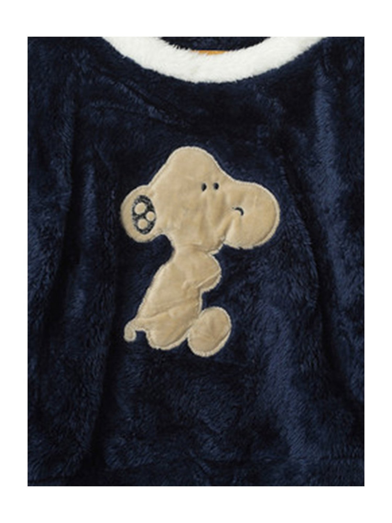 NEUDIS Girls Navy Solid Full Sleeves Sweatshirt with Trousers