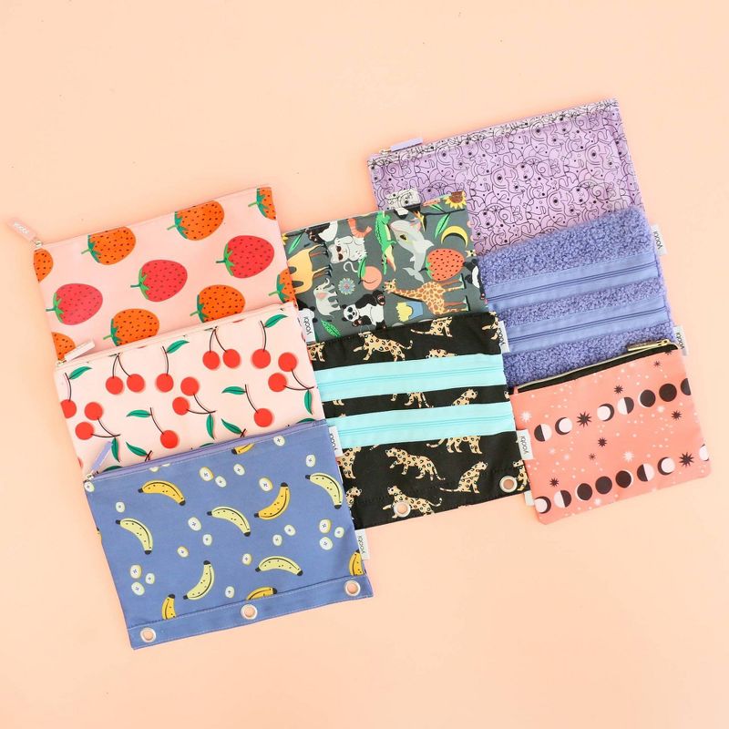 Binder Double Zip Pencil Case - Fuzzy Deep Periwinkle - Yoobi™