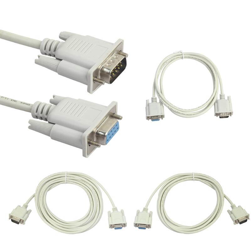 Serial RS232 Cable 9-Pin Male to Female Adapter DB9 PC Converter Extension Cable Data Cable