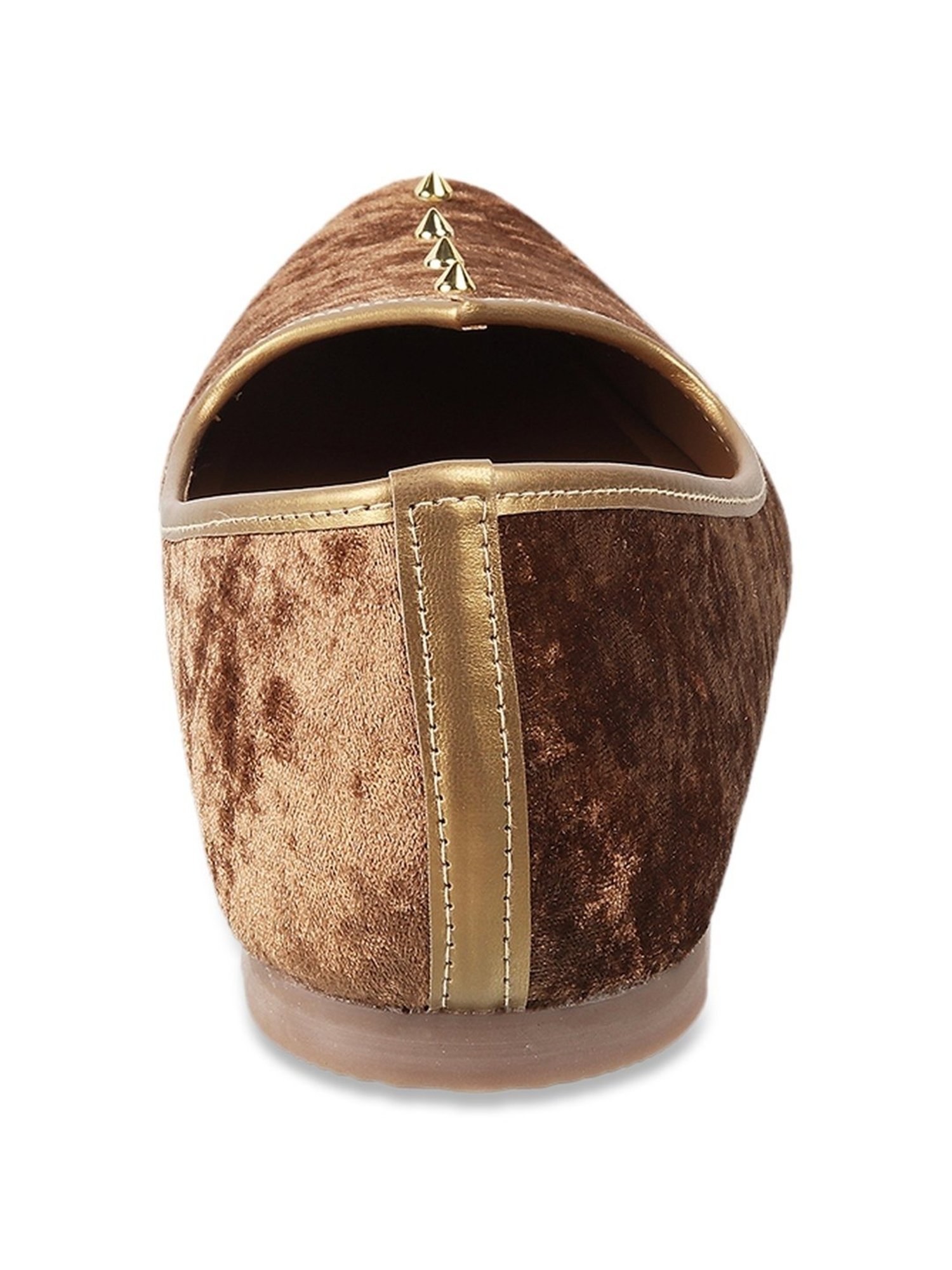 Mochi Men's Brown Ethnic Juttis