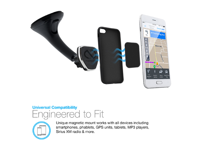 Naztech MagBuddy Black Windshield Mount 13575